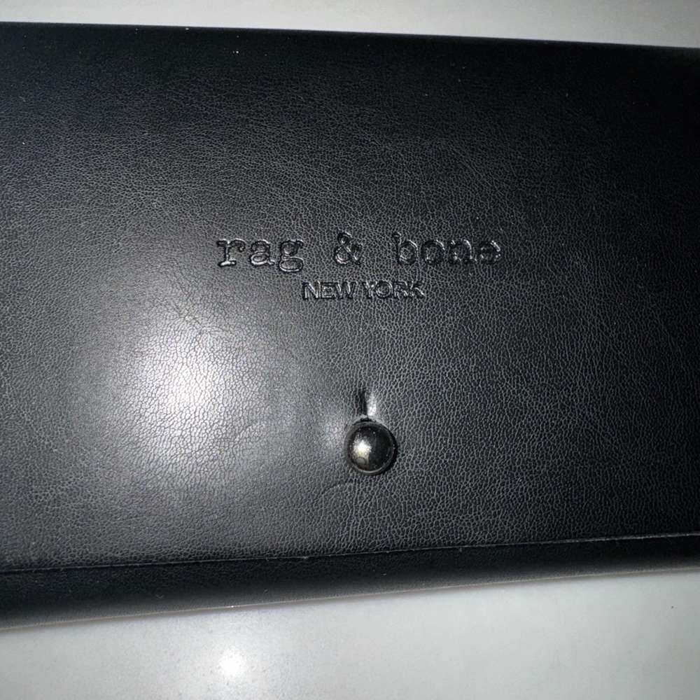 Rag & Bone Sleek Black Glasses Case